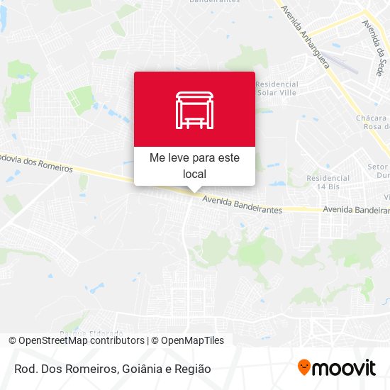 Rod. Dos Romeiros mapa