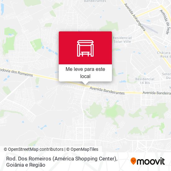 Rod. Dos Romeiros (América Shopping Center) mapa