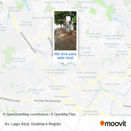 Av. Lago Azul mapa