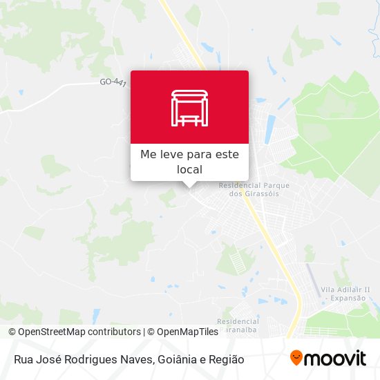 Rua José Rodrigues Naves mapa