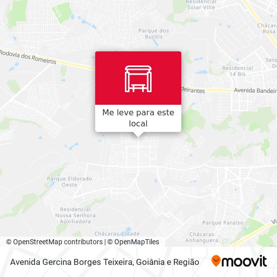 Avenida Gercina Borges Teixeira mapa