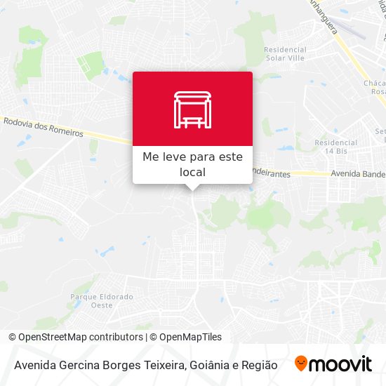 Avenida Gercina Borges Teixeira mapa
