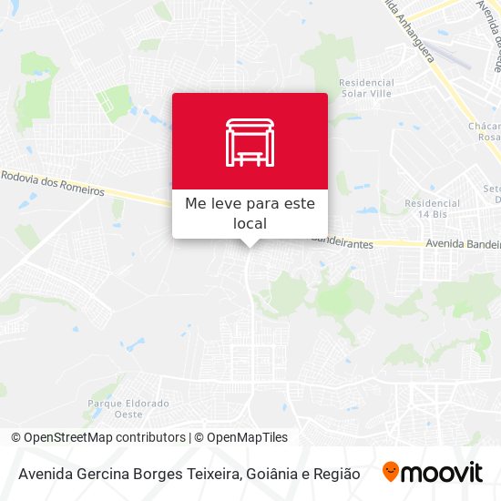 Avenida Gercina Borges Teixeira mapa