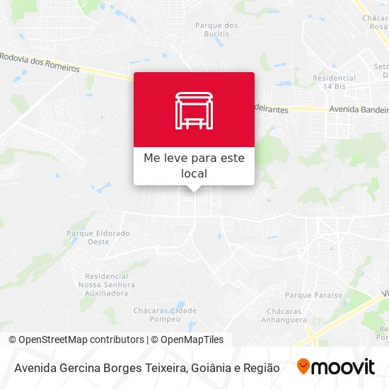 Avenida Gercina Borges Teixeira mapa