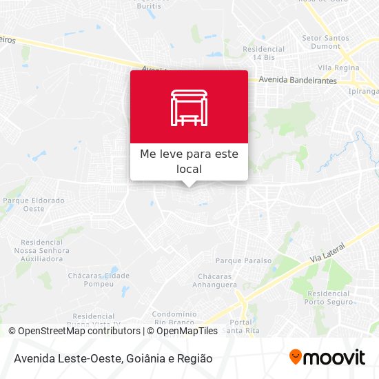 Avenida Leste-Oeste mapa