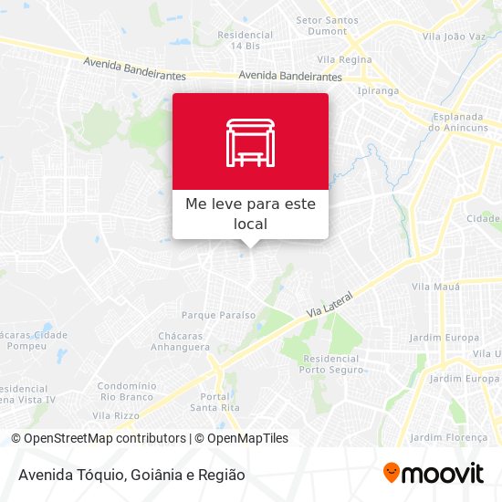 Avenida Tóquio mapa