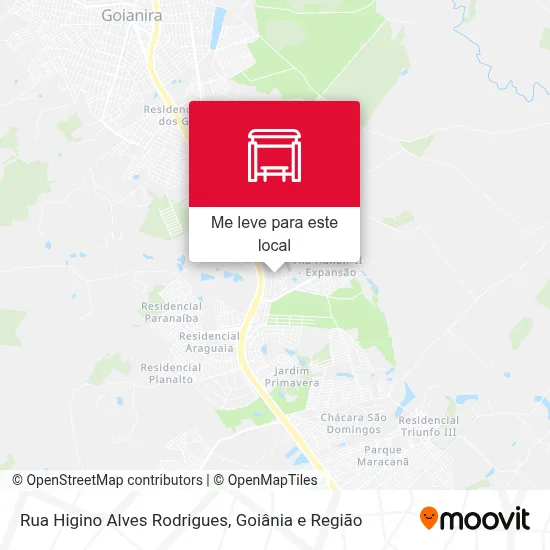 Rua Higino Alves Rodrigues mapa