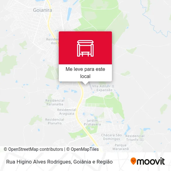 Rua Higino Alves Rodrigues mapa
