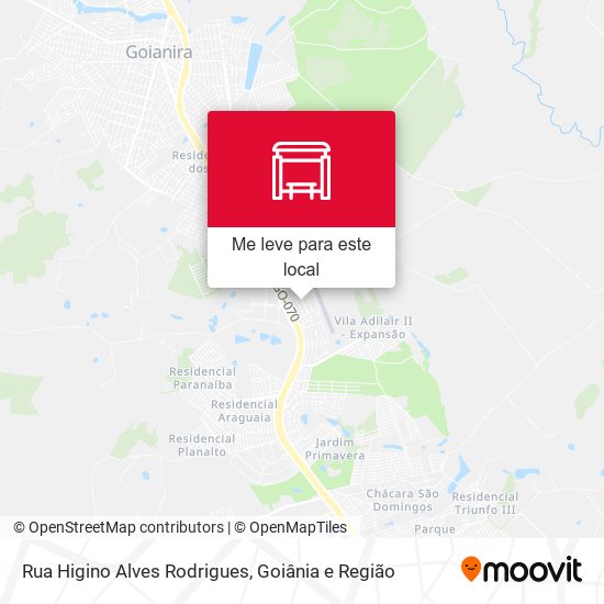 Rua Higino Alves Rodrigues mapa
