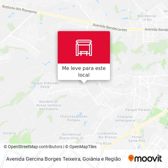 Avenida Gercina Borges Teixeira mapa