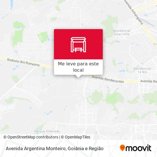 Avenida Argentina Monteiro mapa