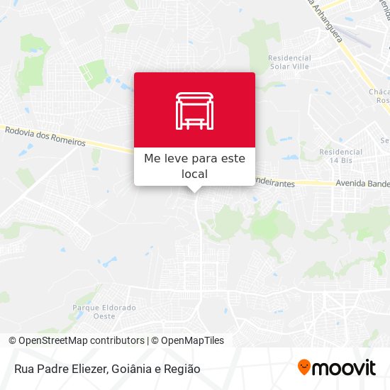 Rua Padre Eliezer mapa