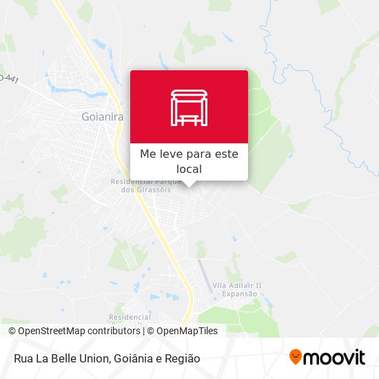 Rua La Belle Union mapa