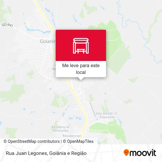 Rua Juan Legones mapa