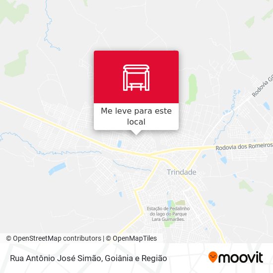 Rua Antônio José Simão mapa
