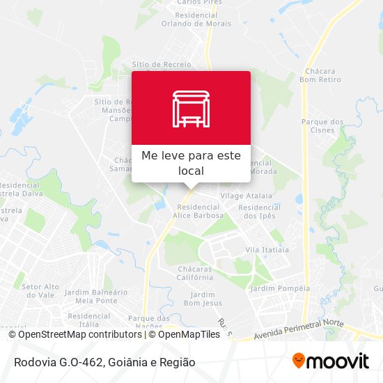 Rodovia G.O-462 mapa