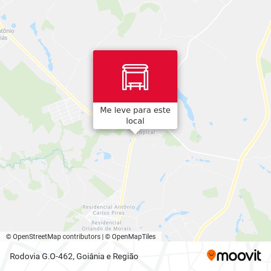 Rodovia G.O-462 mapa