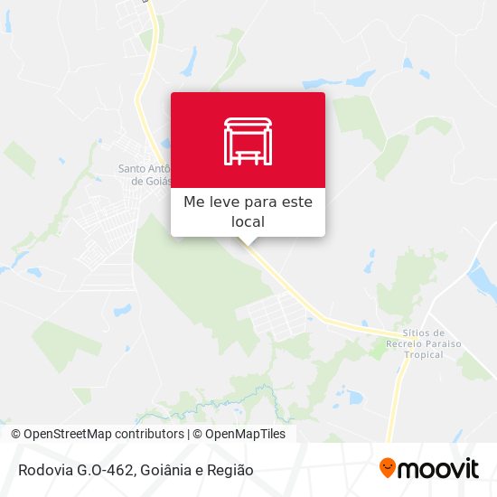 Rodovia G.O-462 mapa