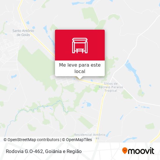 Rodovia G.O-462 mapa