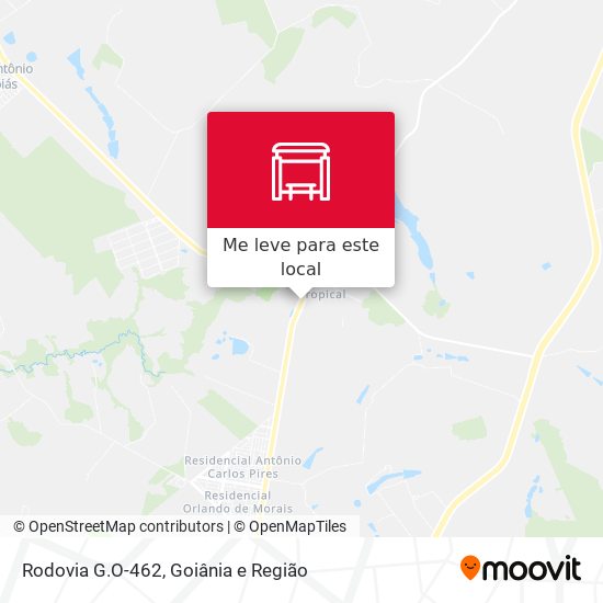 Rodovia G.O-462 mapa