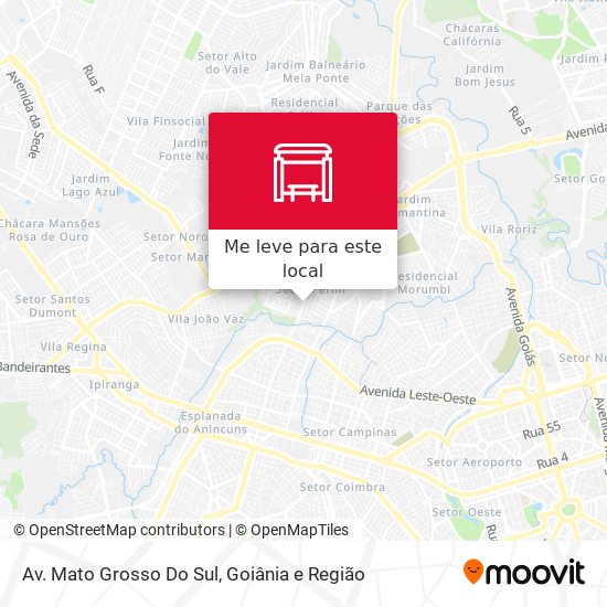 Av. Mato Grosso Do Sul mapa