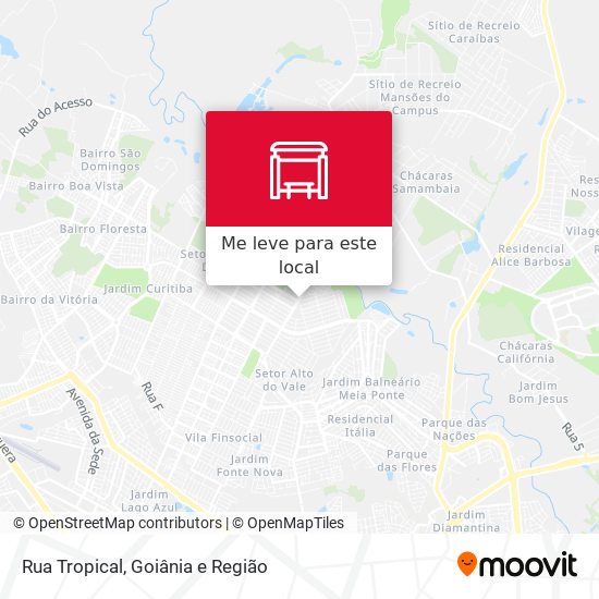 Rua Tropical mapa