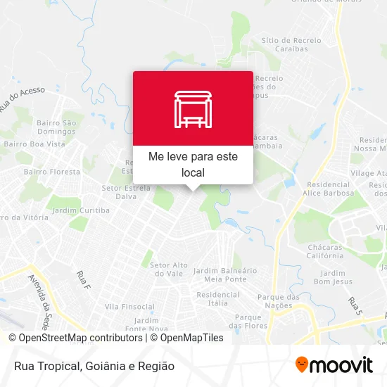 Rua Tropical mapa
