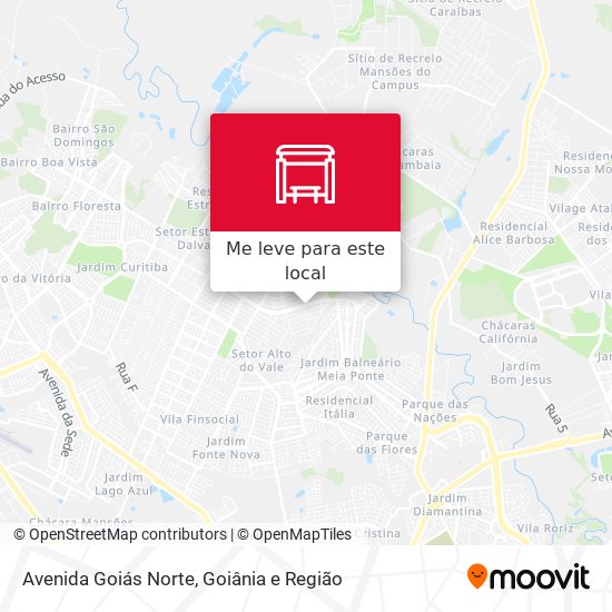 Avenida Goiás Norte mapa