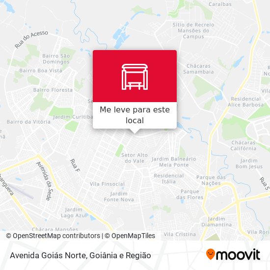 Avenida Goiás Norte mapa