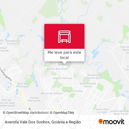 Avenida Vale Dos Sonhos mapa