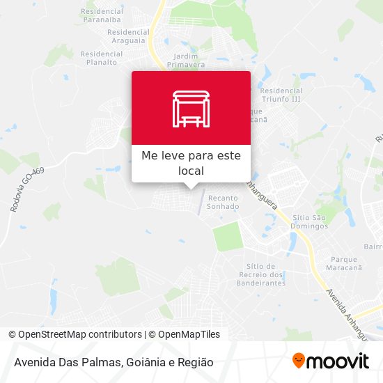 Avenida Das Palmas mapa