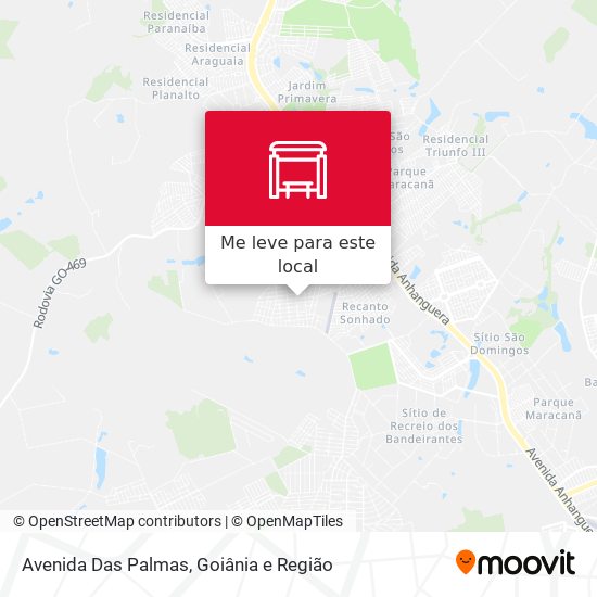 Avenida Das Palmas mapa