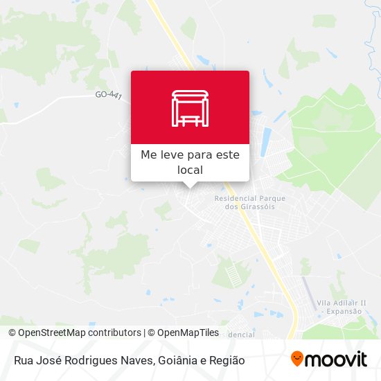 Rua José Rodrigues Naves mapa
