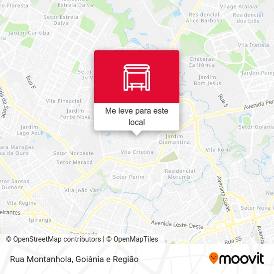 Rua Montanhola mapa