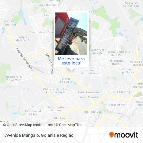 Avenida Mangalô mapa