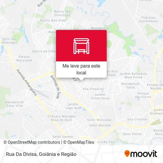 Rua Da Divisa mapa