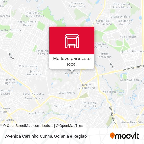 Avenida Carrinho Cunha mapa