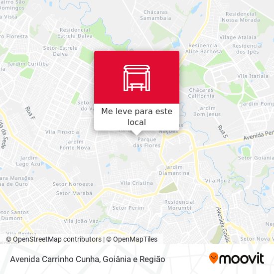Avenida Carrinho Cunha mapa