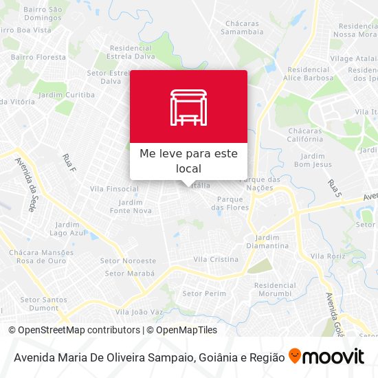 Avenida Maria De Oliveira Sampaio mapa