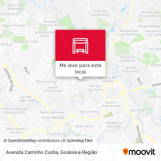 Avenida Carrinho Cunha mapa