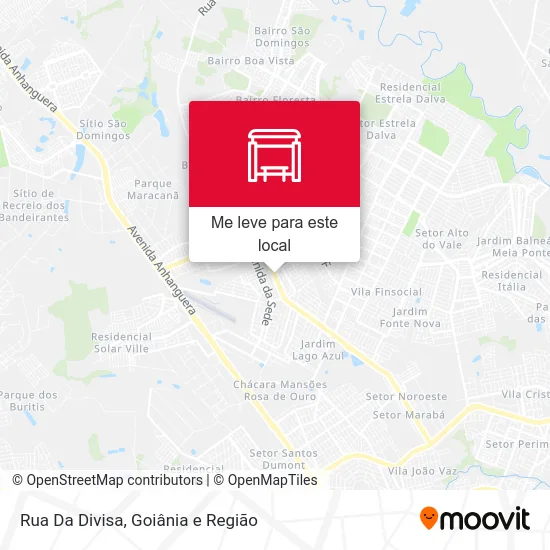 Rua Da Divisa mapa