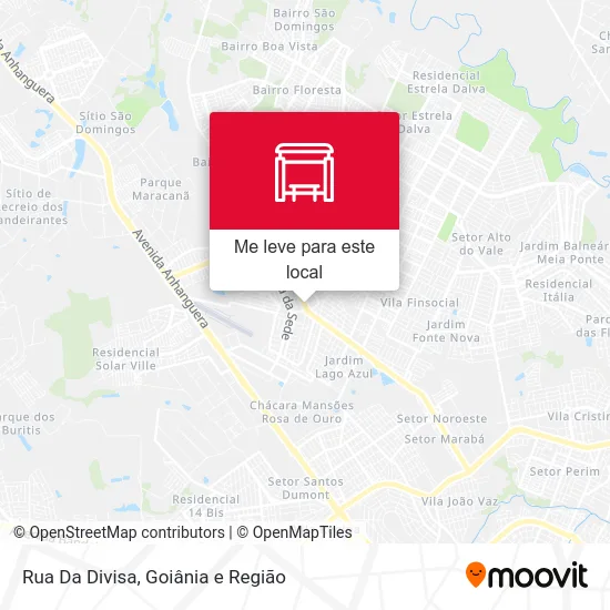 Rua Da Divisa mapa