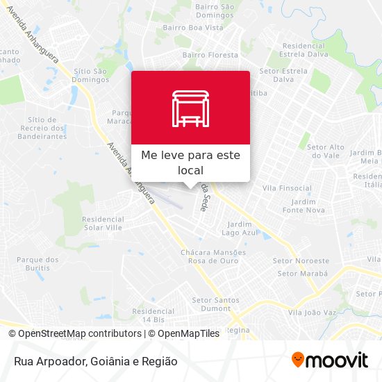 Rua Arpoador mapa