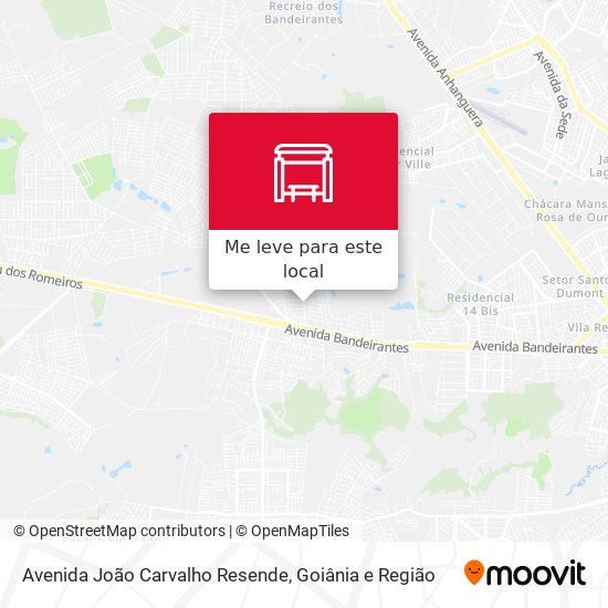 Avenida João Carvalho Resende mapa