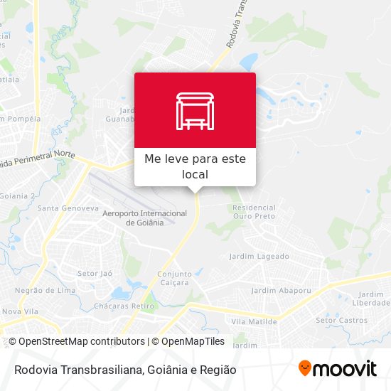 Rodovia Transbrasiliana mapa