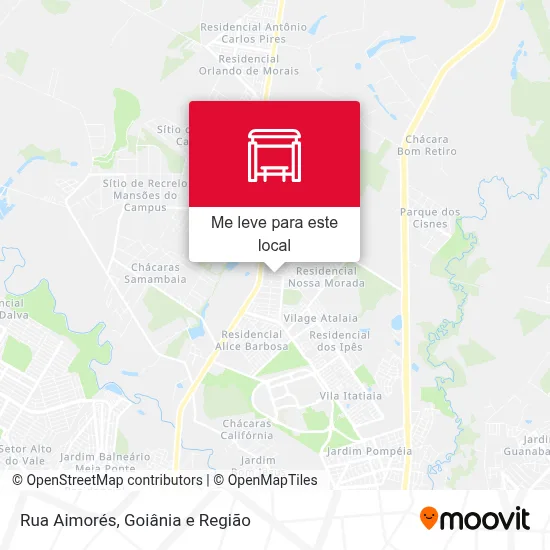 Rua Aimorés mapa