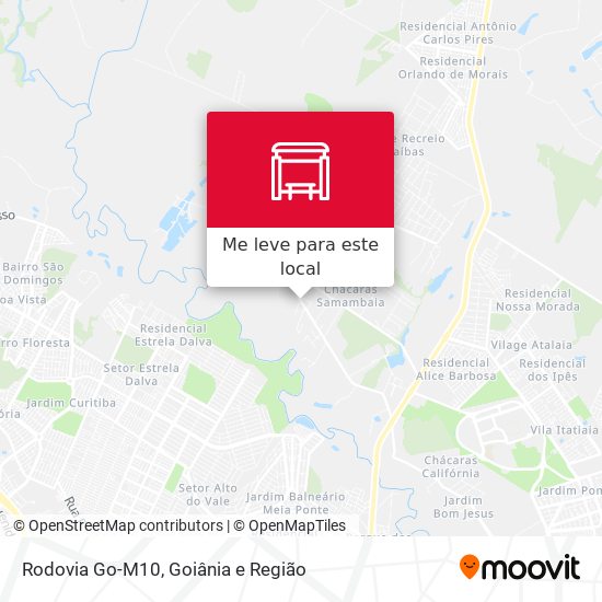 Rodovia Go-M10 mapa