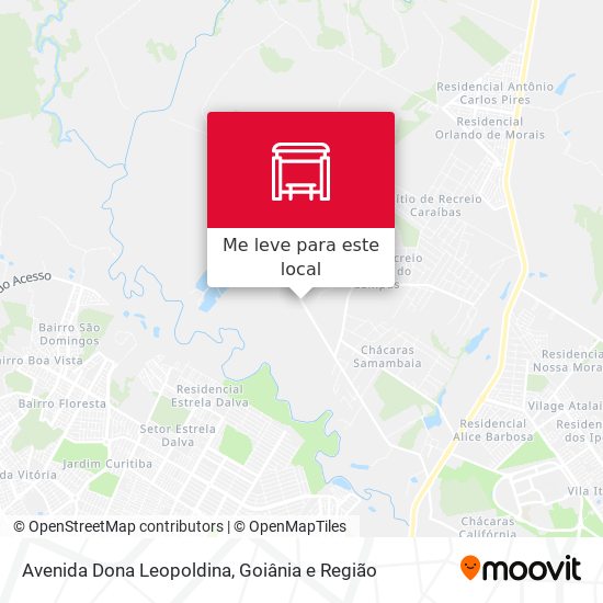 Avenida Dona Leopoldina mapa