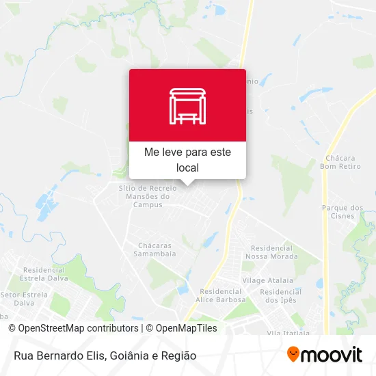 Rua Bernardo Elis mapa