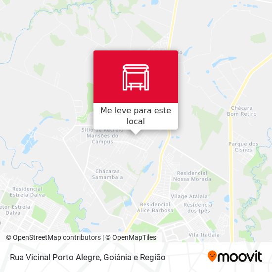 Rua Vicinal Porto Alegre mapa